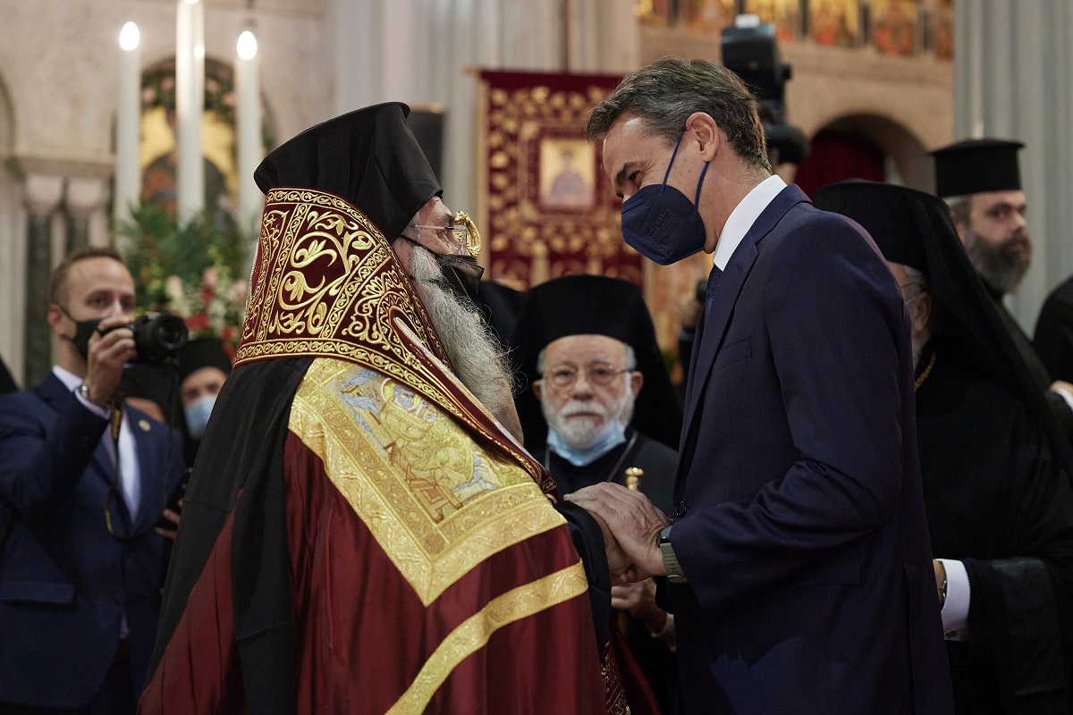 Μητσοτάκης: Η Πολιτεία θα στέκεται πάντα στο πλευρό της Εκκλησίας