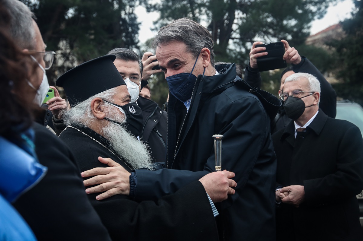 Επίσκεψη του πρωθυπουργού Κυριάκου Μητσοτάκη στο στρατόπεδο ΠΑΥΛΟΥ ΜΕΛΑ, στη Θεσσαλονίκη © ΒΑΣΙΛΗΣ ΒΕΡΒΕΡΙΔΗΣ/ΜΟΤΙΟΝΤΕΑΜ - Eurokinissi