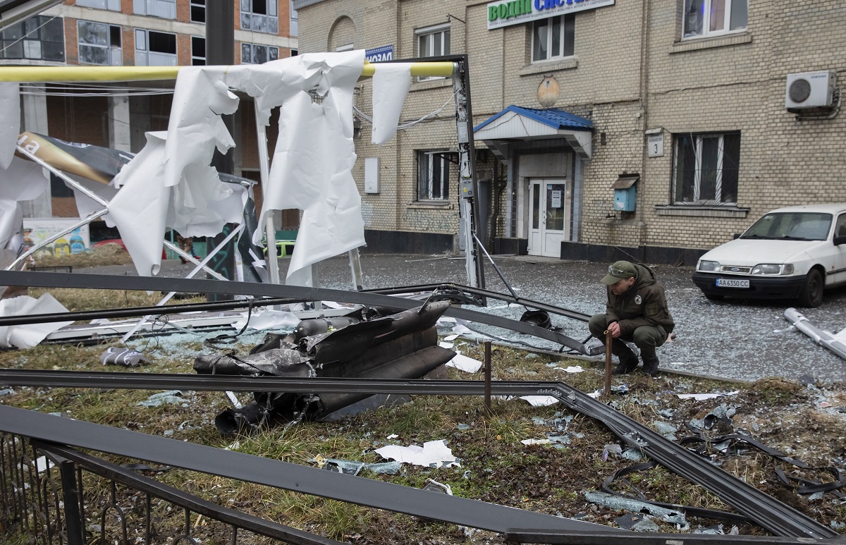 Έκρηξη στο Κίεβο, Ουκρανία © EPA/MIKHAIL PALINCHAK