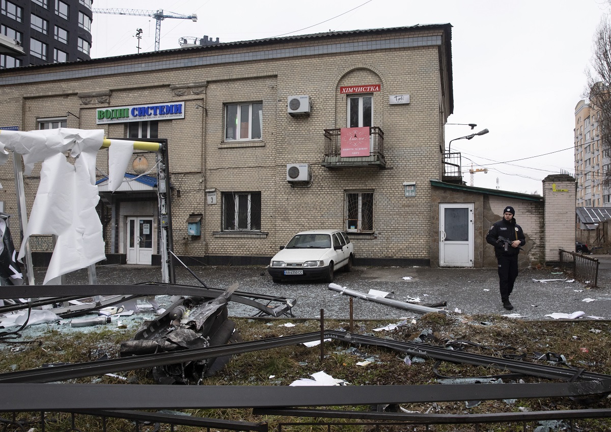Έκρηξη στο Κίεβο, Ουκρανία © EPA/MIKHAIL PALINCHAK 
