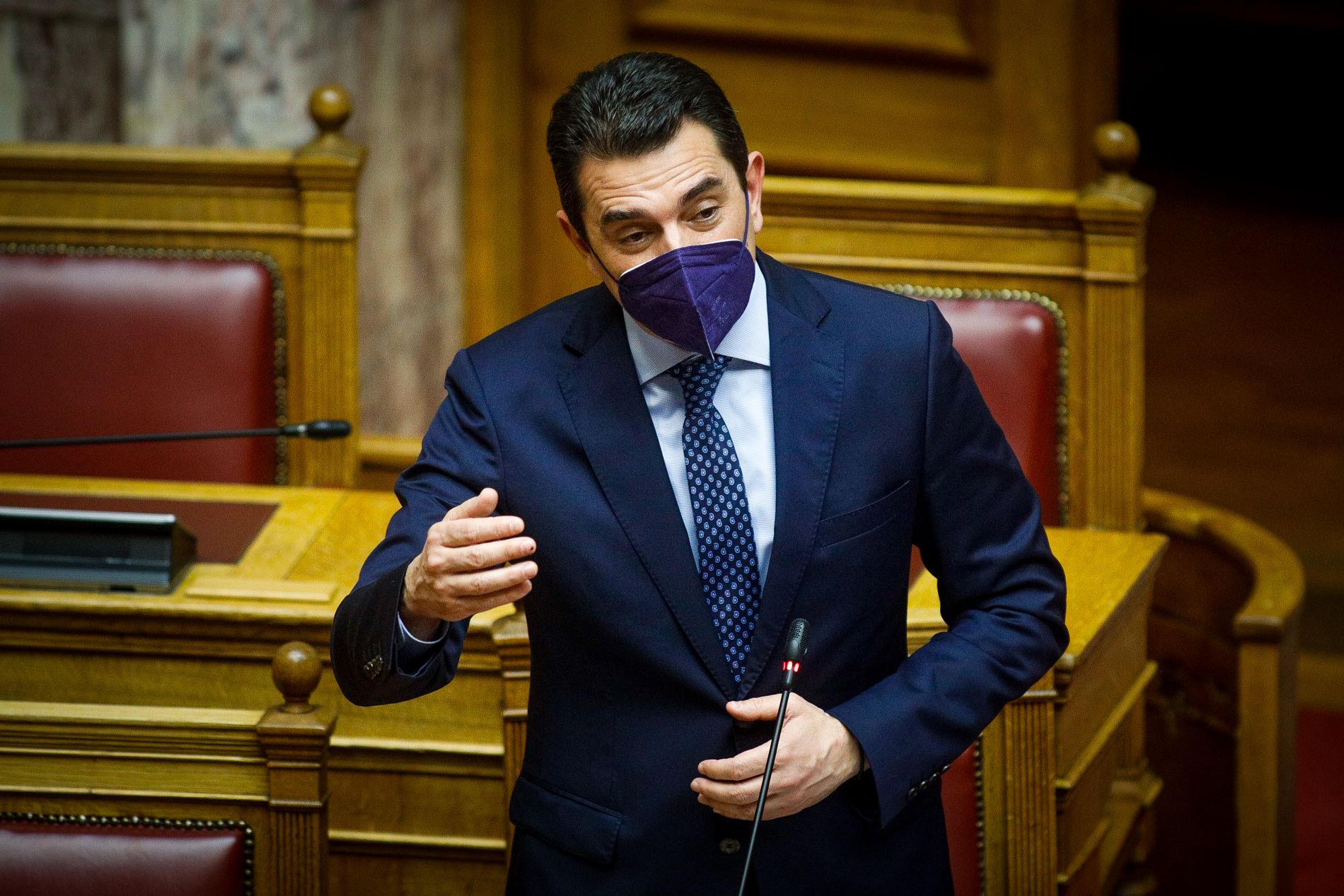 Ο υπουργός Περιβάλλοντος και Ενέργειας Κώστας Σκρέκας ©Eurokinissi