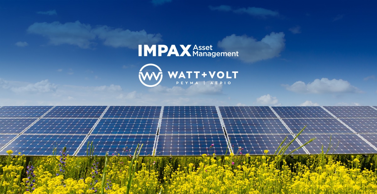 Κοινοπραξία WATT+VOLT και Impax Asset για φωτοβολταϊκά πάρκα