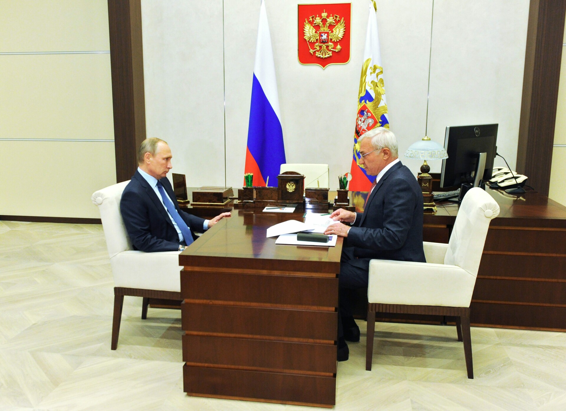 Συνάντηση του Viktor Rashnikov με τον Ρώσο πρόεδρο © EPA/MICHAEL KLIMENTYEV/ SPUTNIK / KREMLIN 