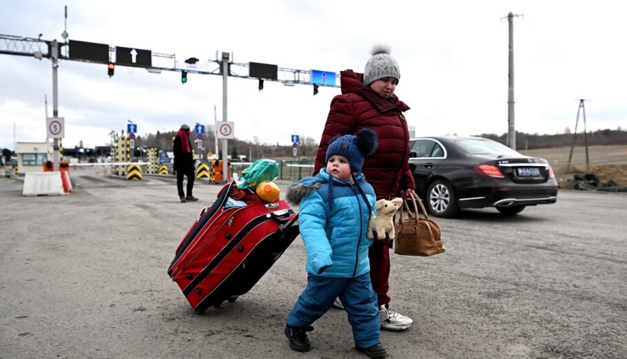 Πρόσφυγες © EPA/DAREK DELMANOWICZ POLAND OUT