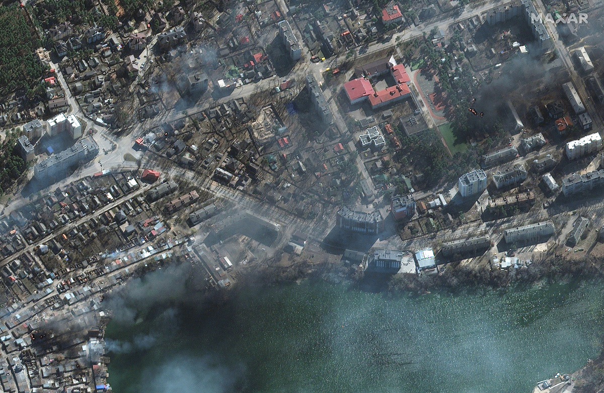 Πόλεμος στην Ουκρανία © EPA/MAXAR TECHNOLOGIES HANDOUT -- MANDATORY CREDIT: SATELLITE IMAGE 2022 MAXAR TECHNOLOGIES -- THE WATERMARK MAY NOT BE REMOVED/CROPPED -- HANDOUT EDITORIAL USE ONLY/NO SALES