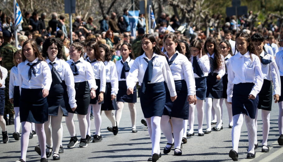 Παρέλαση για την εθνική επέτειο της 25ης Μαρτίου στο Ηράκλειο Κρήτης @Eurokinissi