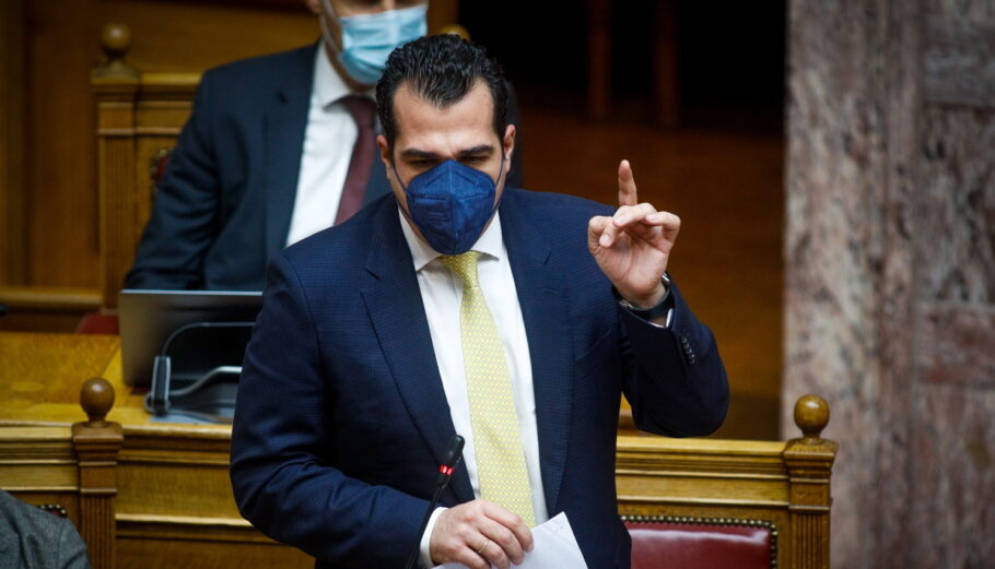 O Θάνος Πλεύρης στη συζήτηση νομοσχε΄διου υπουργείου Υγείας στην ολομέλεια της Βουλής @Eurokinissi