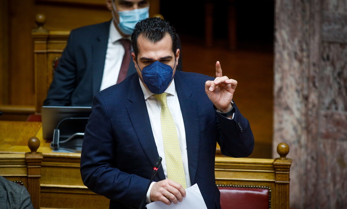 O Θάνος Πλεύρης στη συζήτηση νομοσχε΄διου υπουργείου Υγείας στην ολομέλεια της Βουλής @Eurokinissi