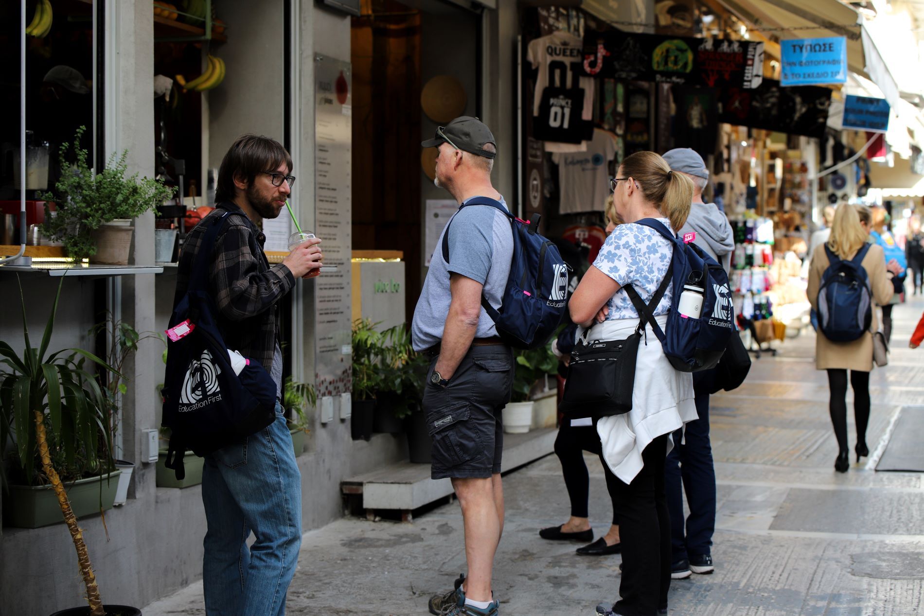 Τουρίστες στην Αθήνα ©Eurokinissi