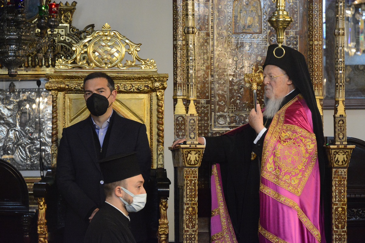 Συνάντηση Τσίπρα με τον Οικουμενικό Πατριάρχη Βαρθολομαίο στο Φανάρι © SYRIZA Grafeio Typou