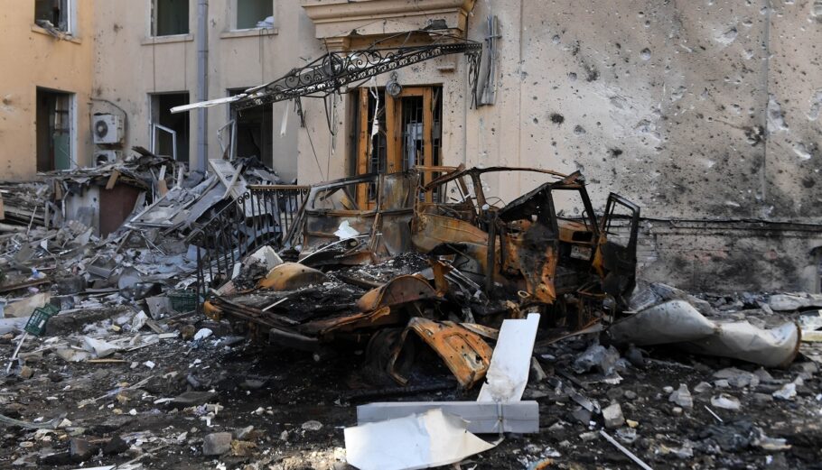 Βομβαρδισμοί στην Ουκρανία © EPA/Andrzej Lange POLAND OUT