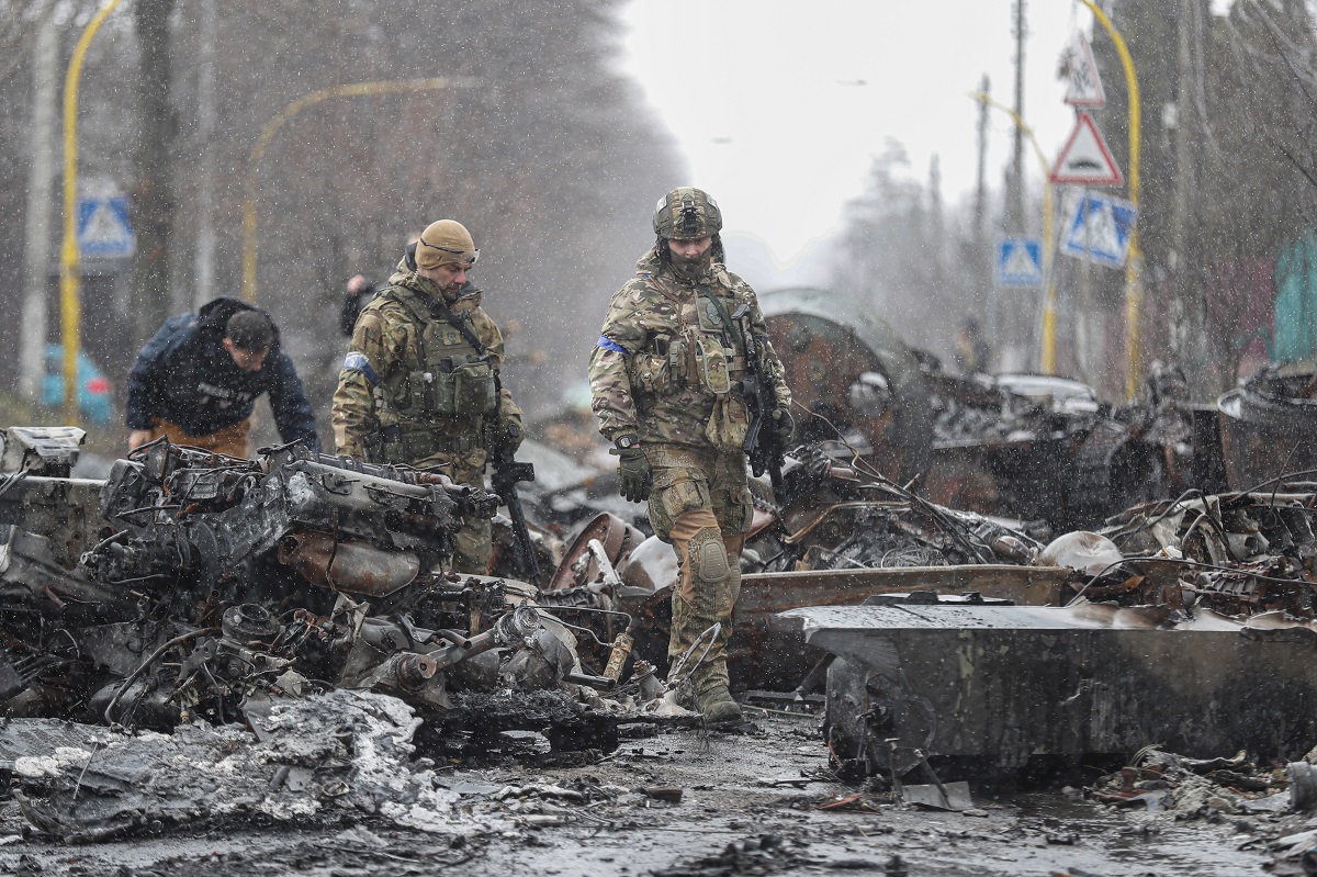 Ουκρανοί στρατιώτες ©EPA/ATEF SAFADI