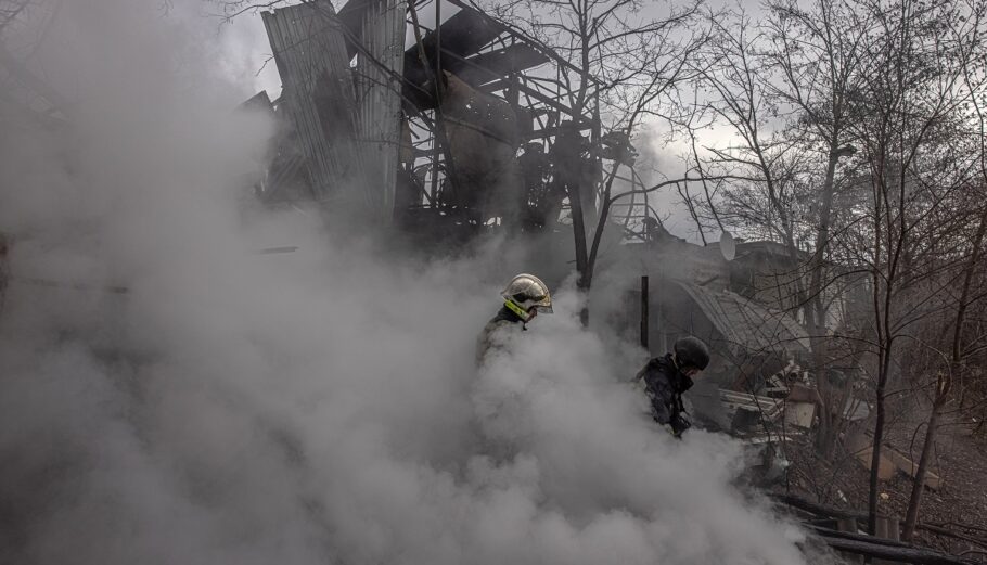 Καταστροφές στην Ουκρανία από ρωσικές δυνάμεις © EPA/ROMAN PILIPEY