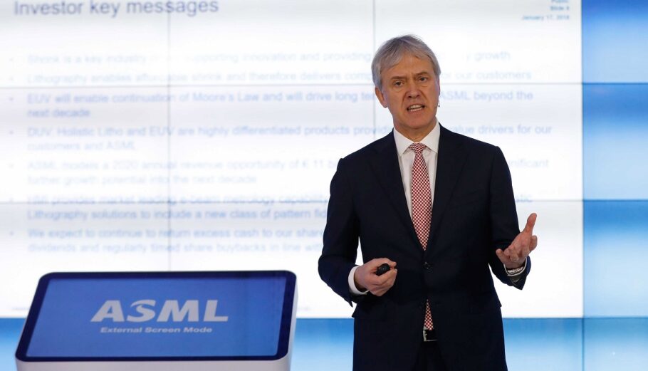 Ο Διευθύνων Σύμβουλος (CEO) Peter Wennink της ASML © EPA/BAS CZERWINSKI