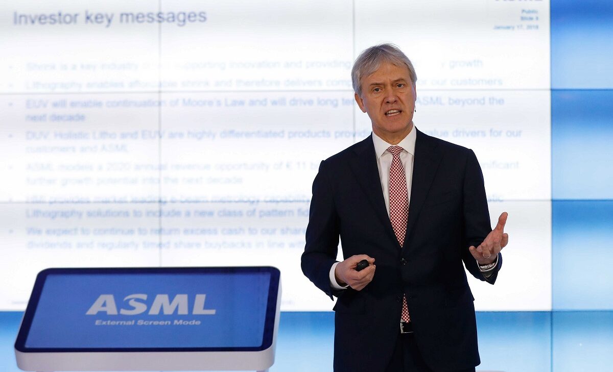 Ο Διευθύνων Σύμβουλος (CEO) Peter Wennink της ASML © EPA/BAS CZERWINSKI