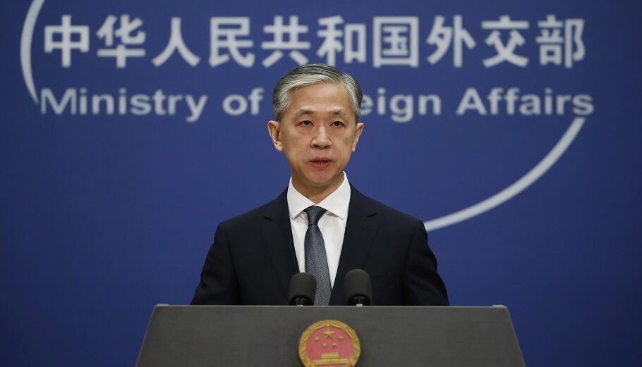 O εκπρόσωπος του υπουργείου Εξωτερικών της Κίνας, Wang Wenbin, @EPA/WU HONG