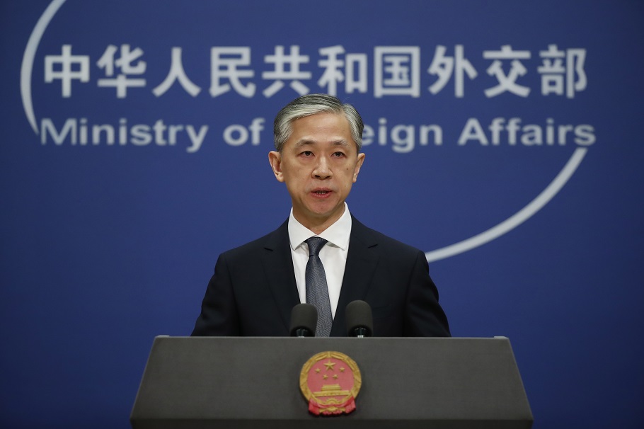 O εκπρόσωπος του υπουργείου Εξωτερικών της Κίνας, Wang Wenbin, @EPA/WU HONG