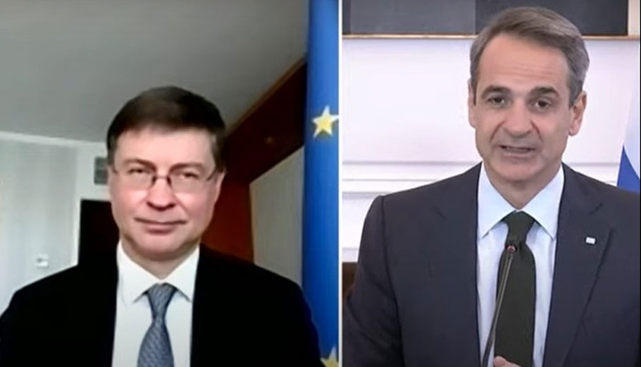 Μητσοτάκης σε Ντομπρόβσκις: Ανάγκη για ευρωπαϊκές λύσεις