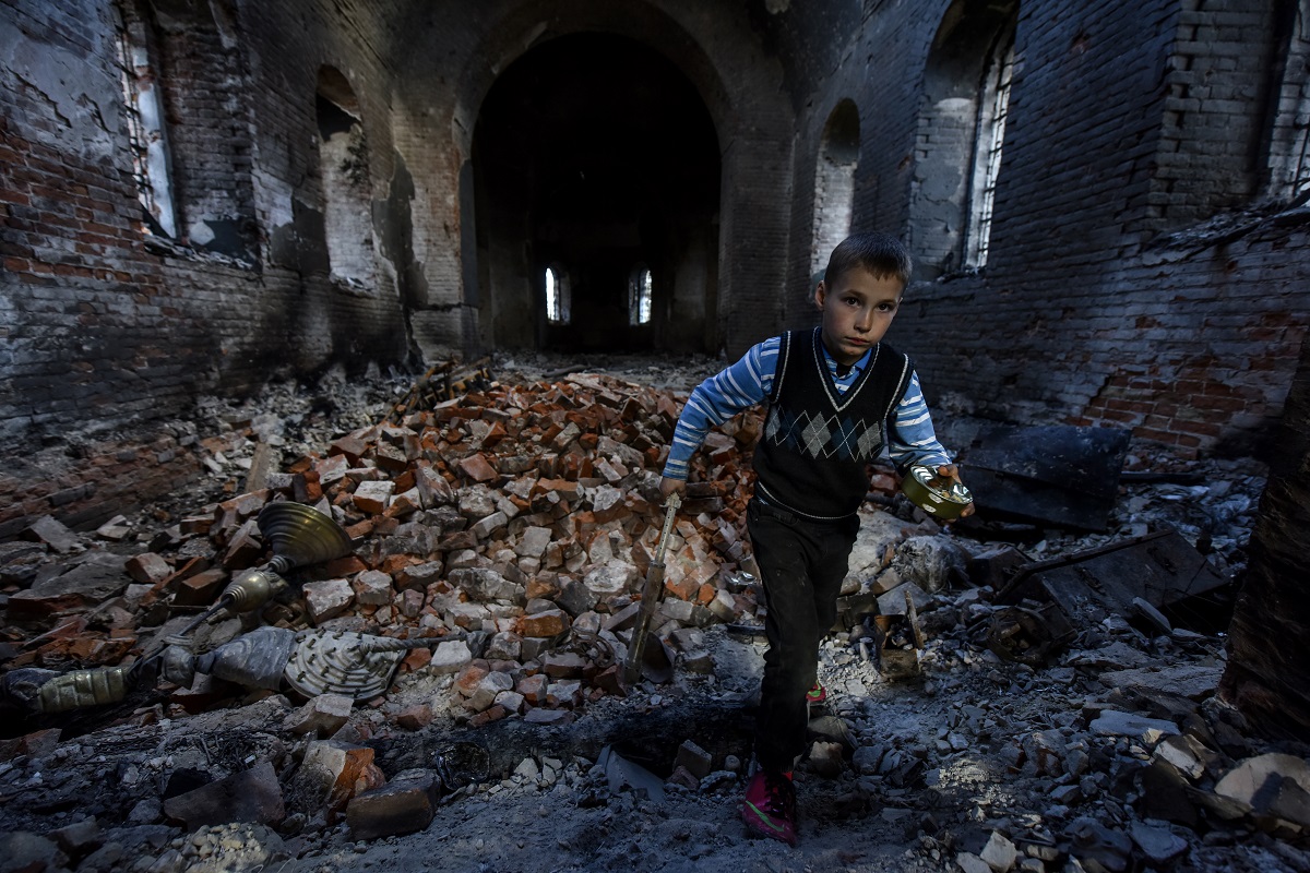 Βομβαρδισμοί στην Ουκρανία © EPA/OLEG PETRASYUK