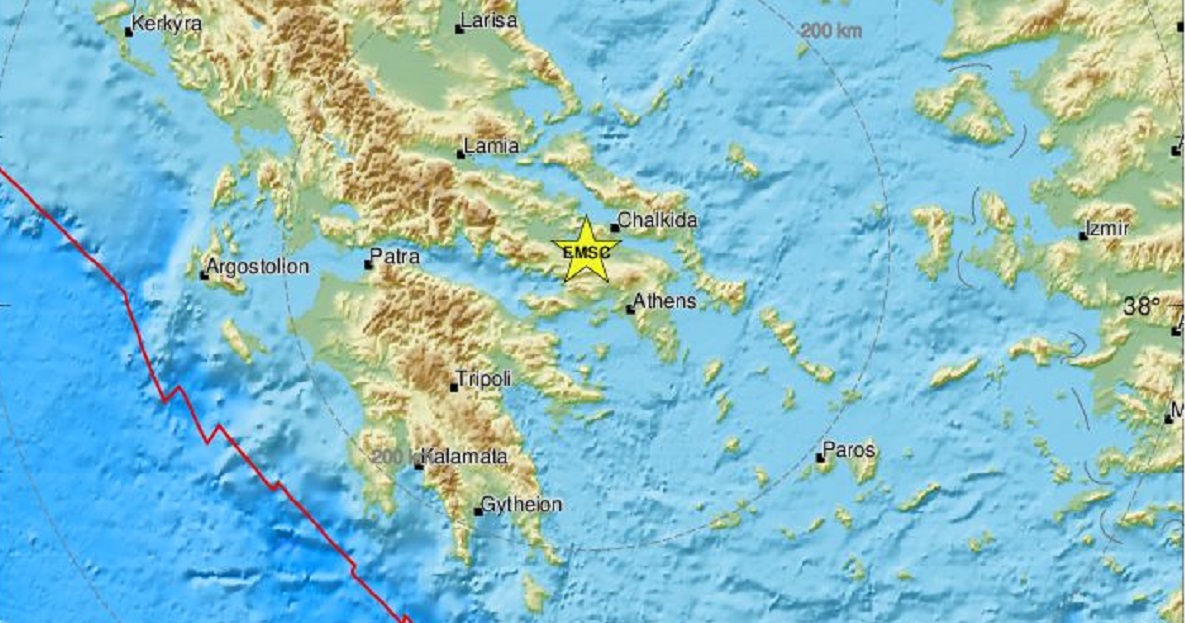 Σεισμός 3,8 Ρίχτερ κοντά στη Θήβα © csem.org