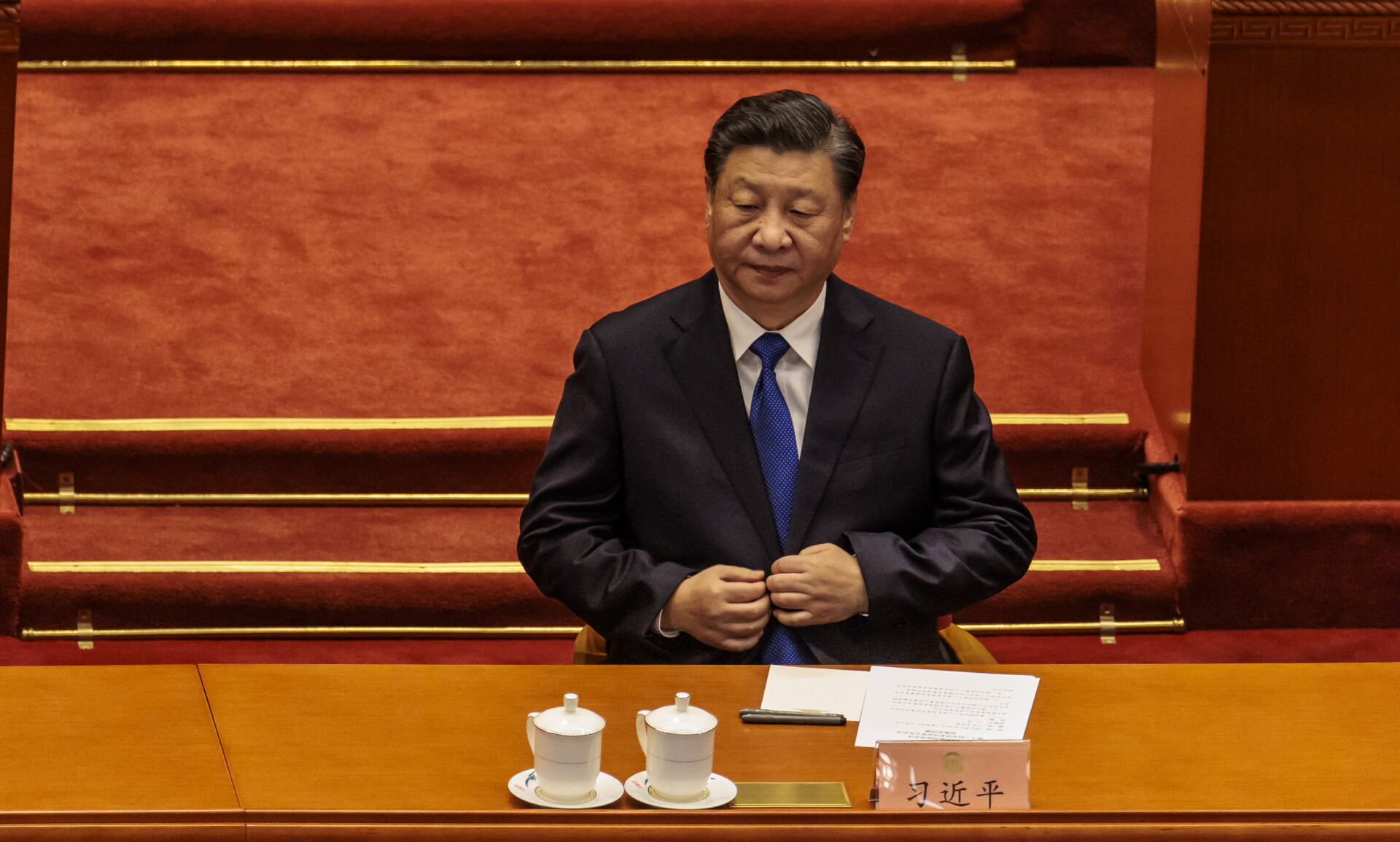 Ο πρόεδρος της Κίνας Σι Τζινπίνγκ © EPA/ALEX PLAVEVSKI