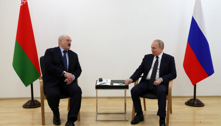 Συνάντηση Πούτιν - Λουκασένκο © EPA/MIKHAIL KLIMENTYEV / KREMLIN POOL / SPUTNIK