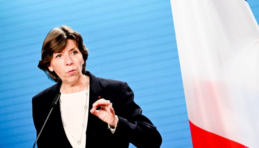 Η υπουργός Εξωτερικών της Γαλλίας Κατρίν Κολονά © EPA/FILIP SINGER
