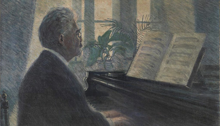 Το έργο του Σίλε «Leopold Czihaczek at the Piano» © Μουσείο Λέοπολντ