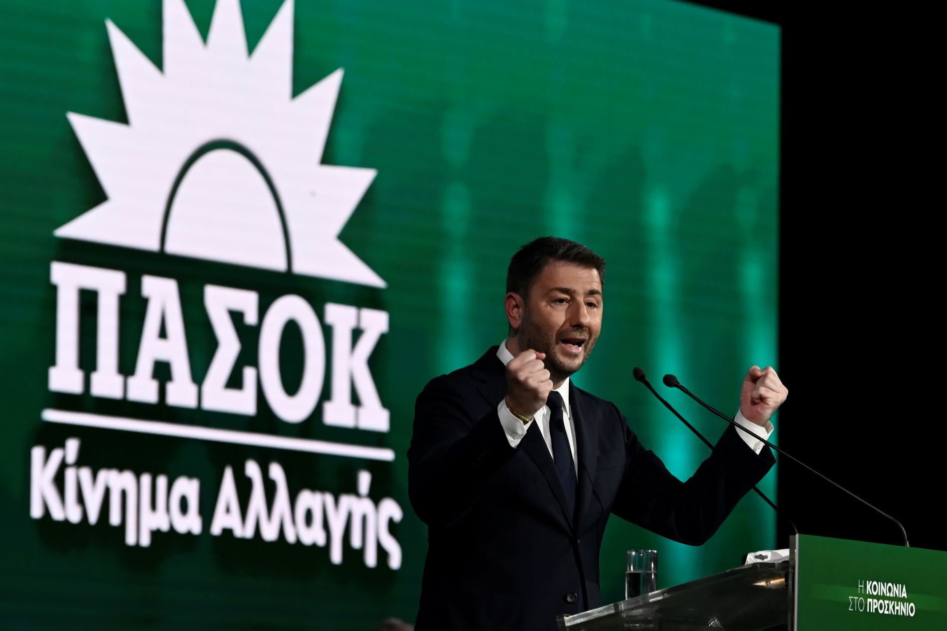 Η ομιλία του Ν. Ανδρουλάκη στο συνέδριο του ΠΑΣΟΚ-ΚΙΝΑΛ ©Eurokinissi