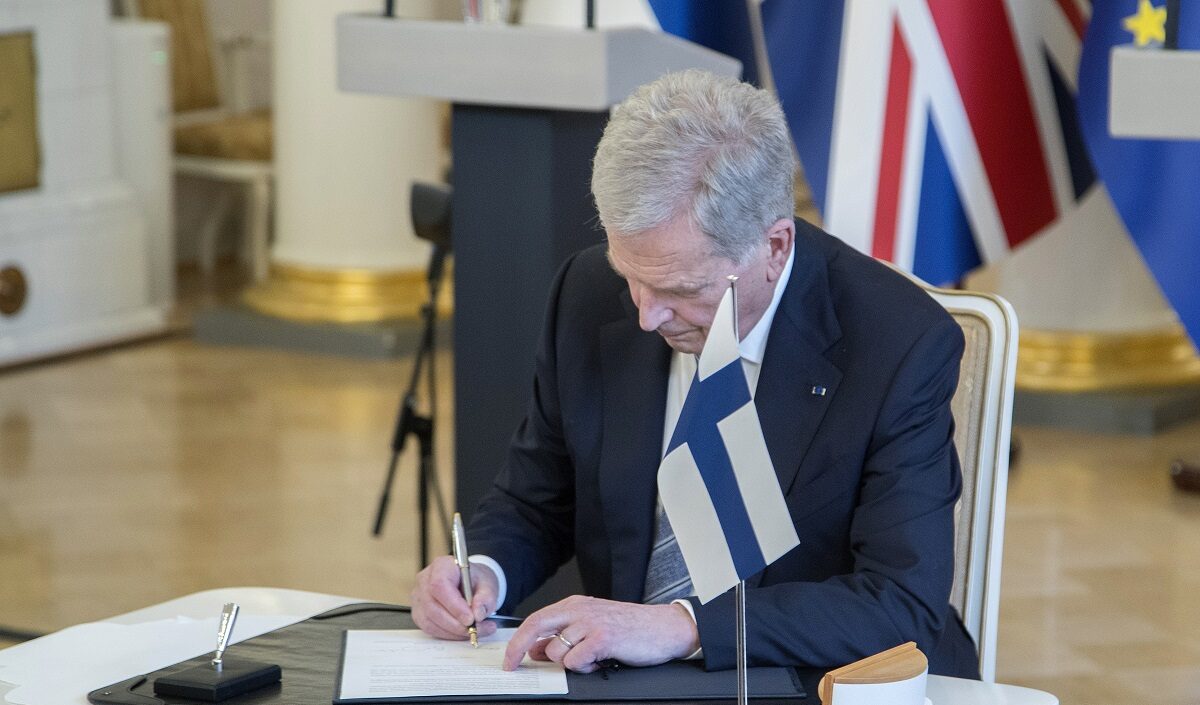 Ο Φινλανδός πρόεδρος Σάουλι Νιινίστο © EPA/MAURI RATILAINEN