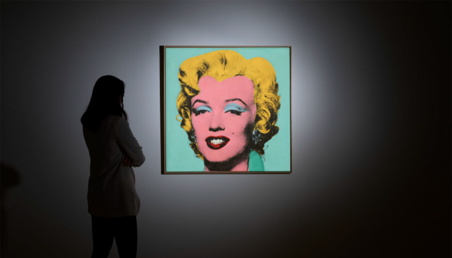 Το έργο του Άντι Γουόρχολ «Shot Sage Blue Marilyn» © Christie's