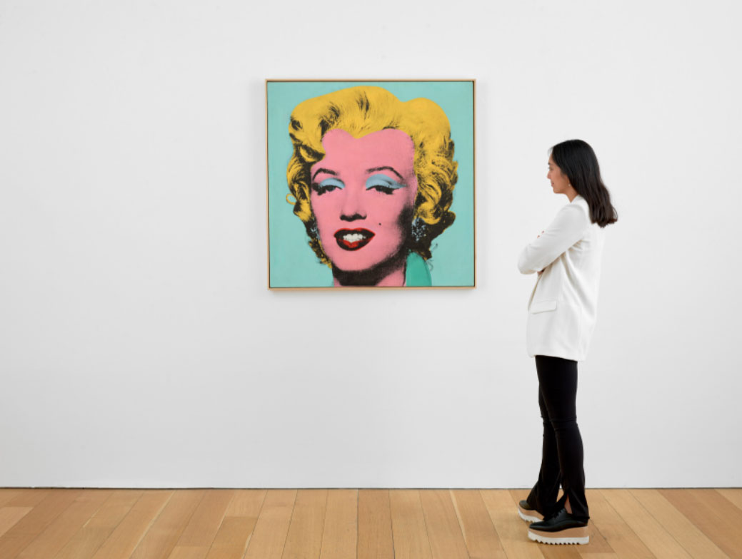 Το έργο του Άντι Γουόρχολ «Shot Sage Blue Marilyn» © Christie's