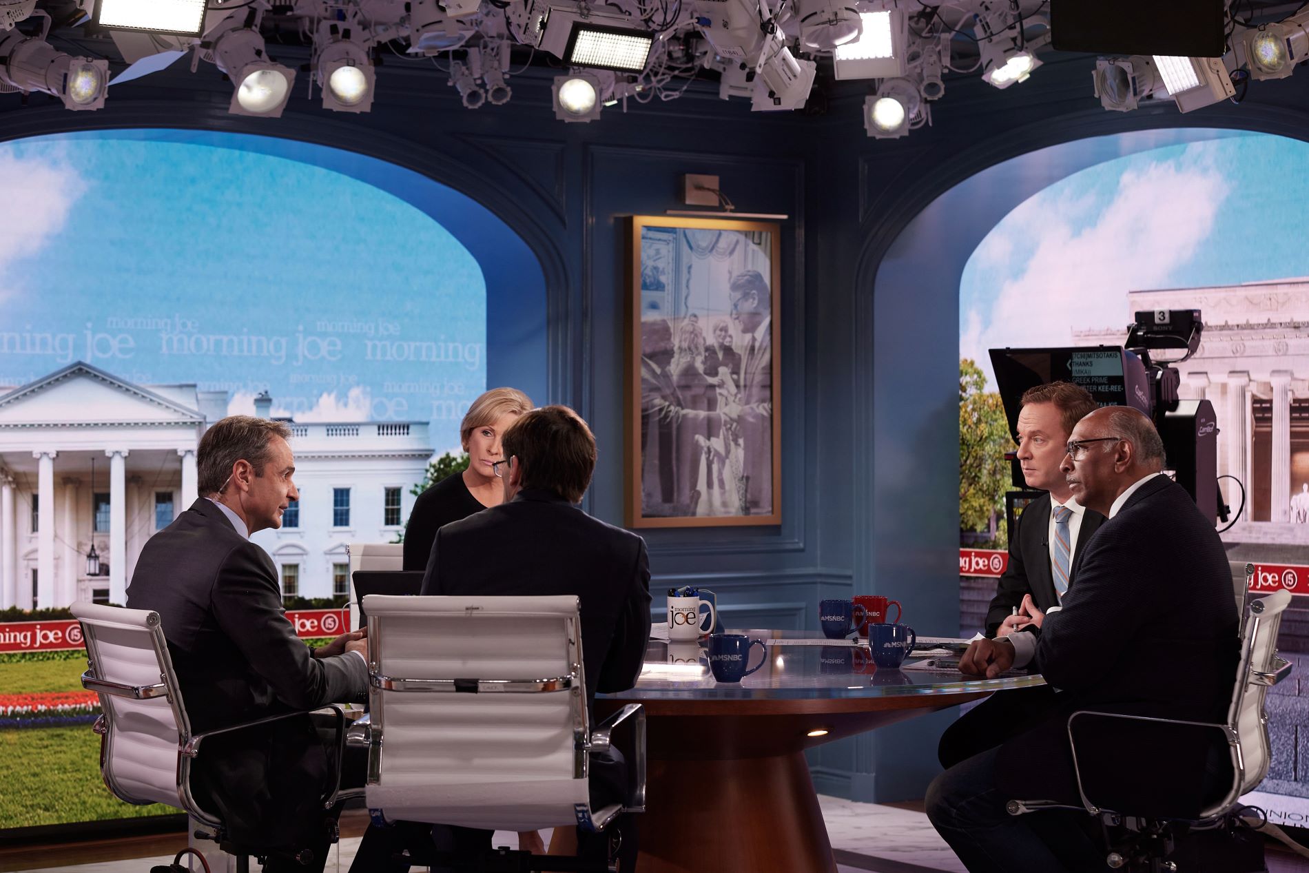 Ο Κυρ. Μητσοτάκης στο NBC ©Eurokinissi