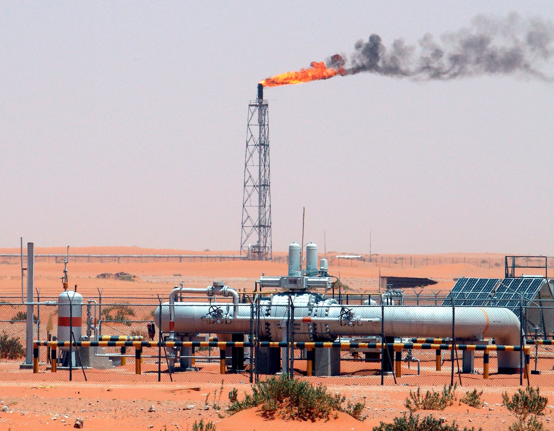 Οι εγκαταστάσεις της Saudi Aramco ©Eurokinissi