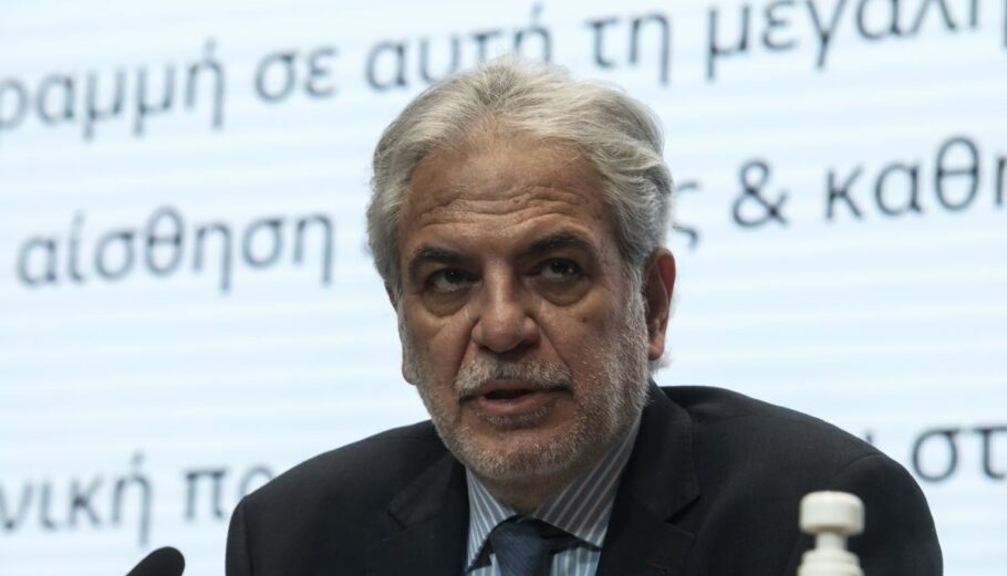 O υπουργός Κλιματικής Κρίσης και Πολιτικής Προστασίας Χρήστο Στυλιανίδη©Eurokinissi