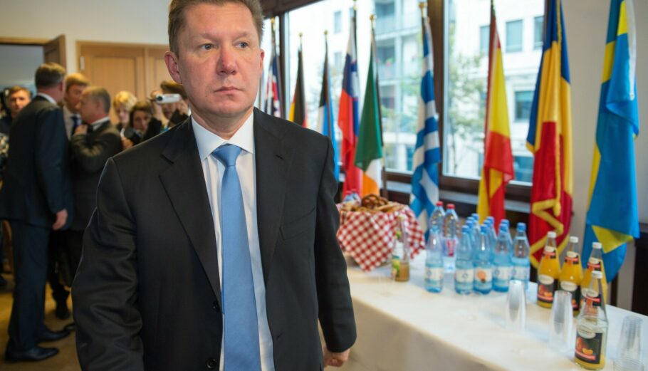Ο CEO της Gazprom Αλεξέι Μίλερ © EPA/BERND VON JUTRCZENKA