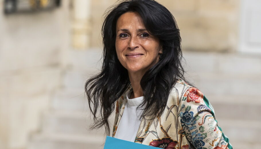 Η υφυπουργός Ανάπτυξης της γαλλικής κυβέρνησης, Χρυσούλα Ζαχαροπούλου © EPA/CHRISTOPHE PETIT TESSON
