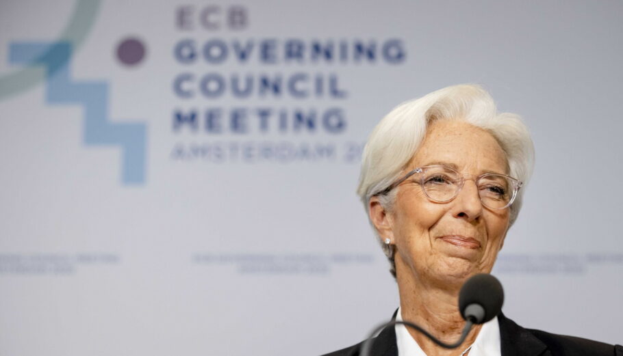 Η πρόεδρος της ΕΚΤ, Κριστίν Λαγκάρντ © EPA/SEM VAN DER WAL