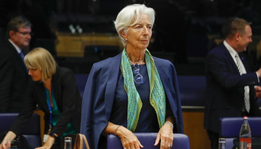 Η επικεφαλής της ΕΚΤ Κριστίν Λαγκάρντ © EPA/JULIEN WARNAND