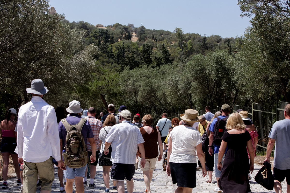 Τουριστικά στιγμιότυπα στο κέντρο της Αθήνας © Eurokinissi