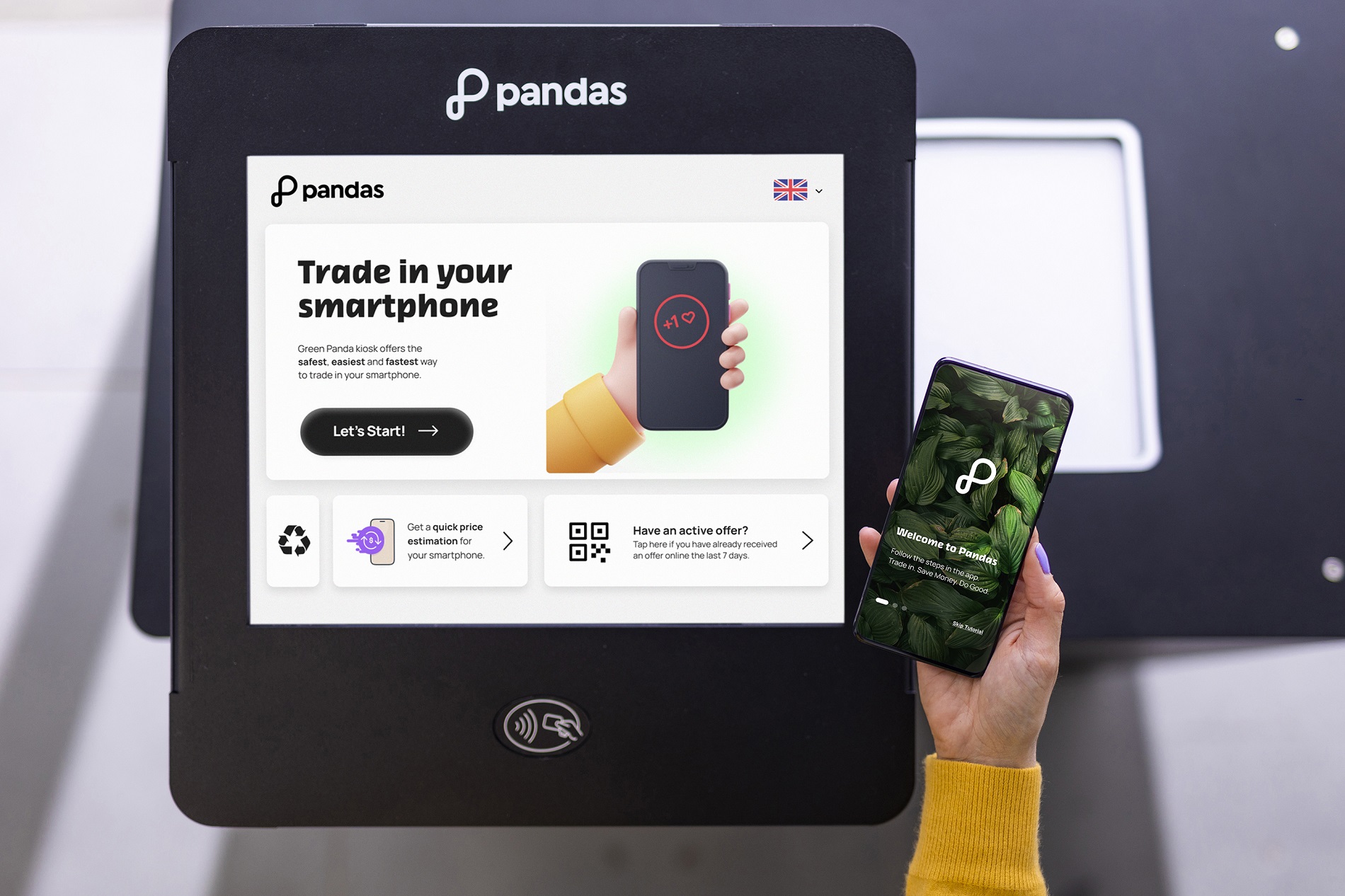 Το ρομπότ της Pandas που αγοράζει παλιά smartphones © Pandas