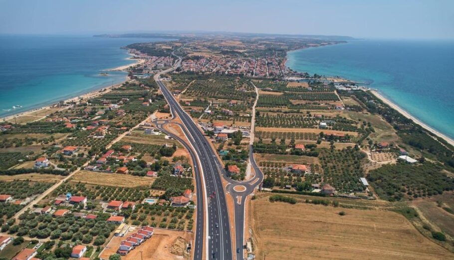 Ολοκληρώθηκε ο οδικός άξονας Θεσσαλονίκη - Ν. Μουδανιά - Ποτίδαια © twitter.com/karamanlis_k/status