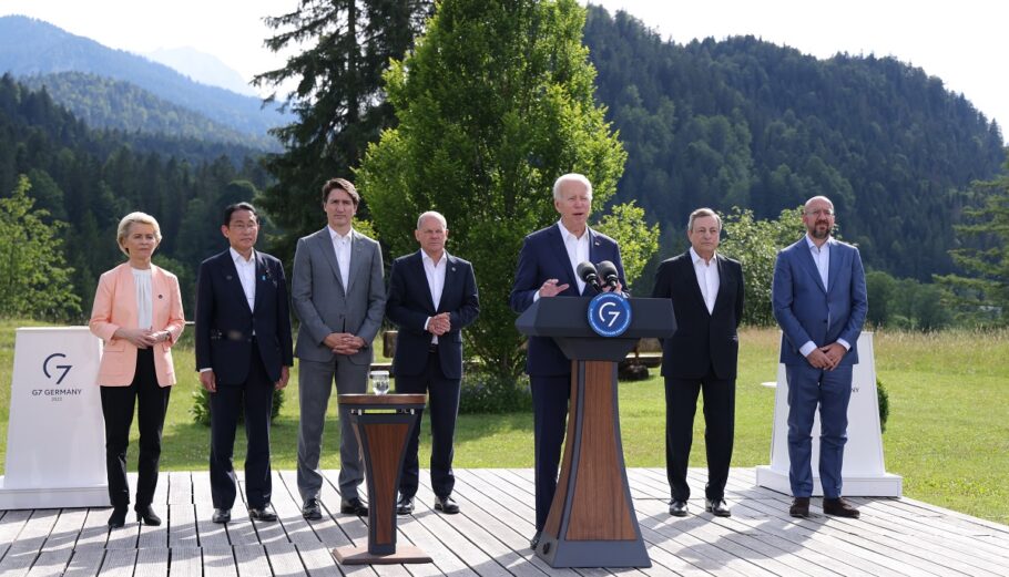 Οι ηγέτες των G7 © EPA/Sean Gallup / POOL