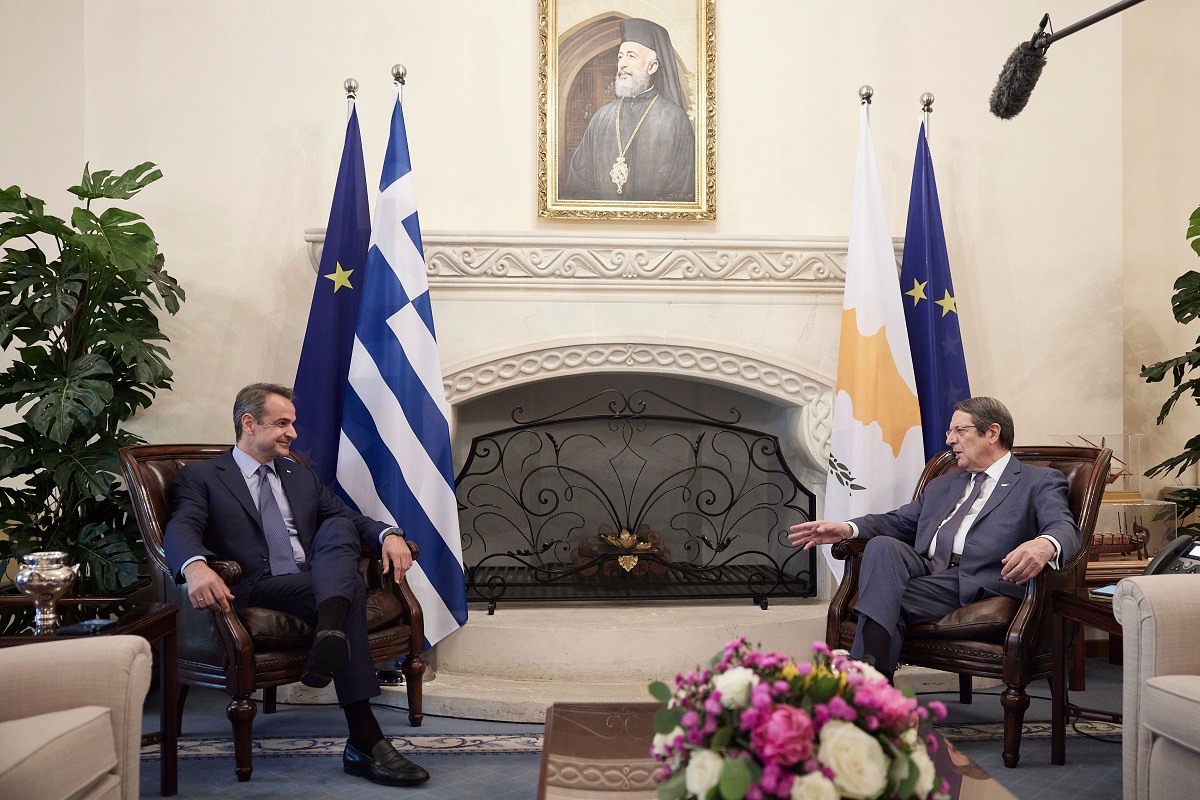 Μητσοτάκης Αναστασιάδης ©Γραφείο Τύπου Πρωθυπουργού