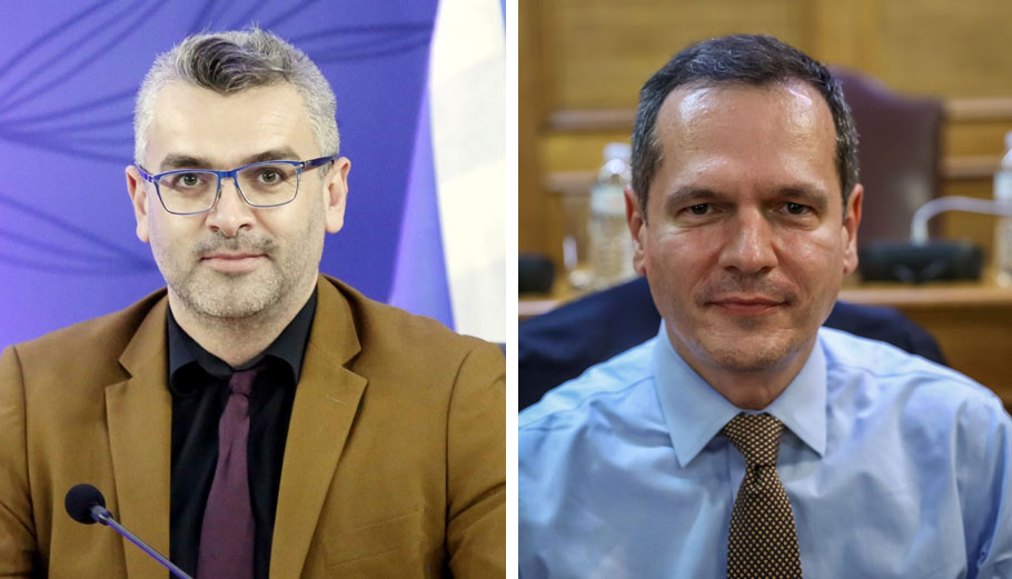 Ο πρόεδρος της Ρυθμιστικής Αρχής Ενέργειας Αθανάσιος Δαγούμας και ο πρόεδρος και CEO του ΑΔΜΗΕ Μανούσος Μανουσάκης ©Eurokinissi / PowerGame.gr