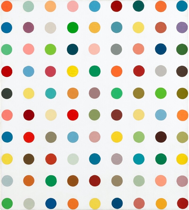 Το έργο Benzoin από τη σειρά Dots του D. Hirst © Stoheby's