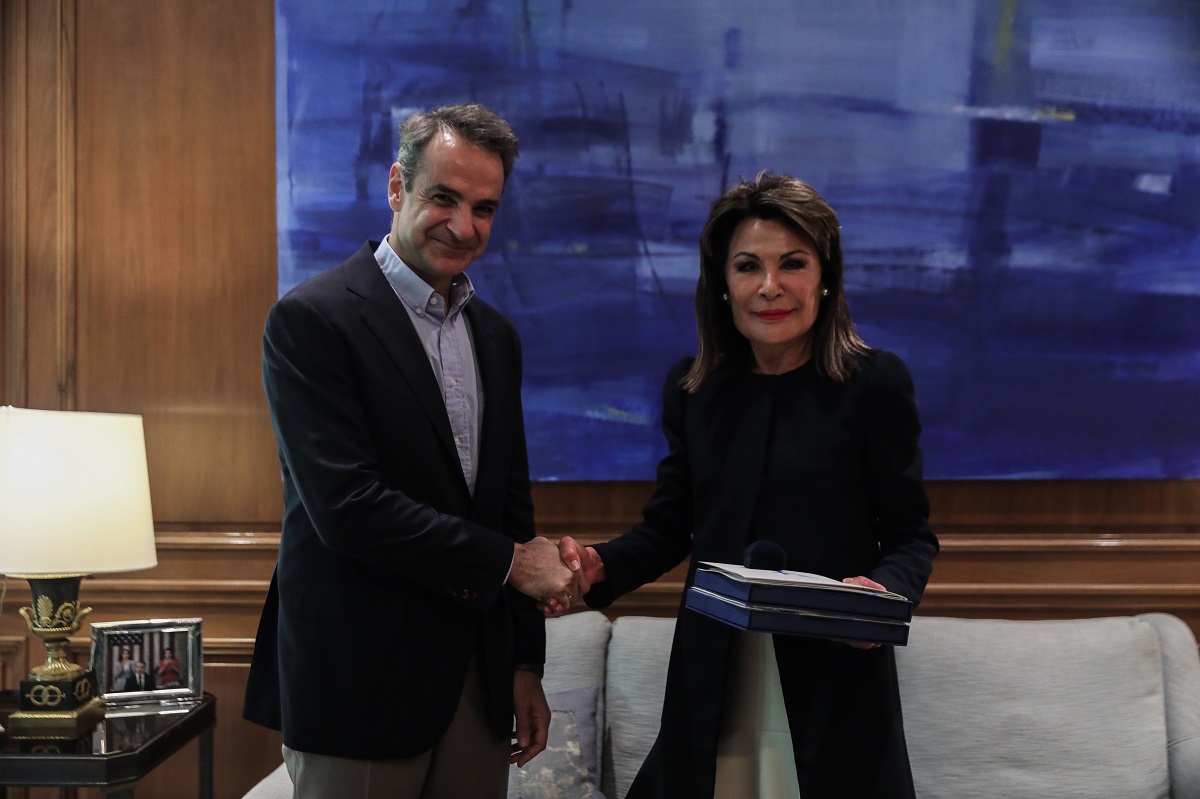 Απολογισμός του Ελλάδα 2021: Συνάντηση Μητσοτάκη με Αγγελοπούλου