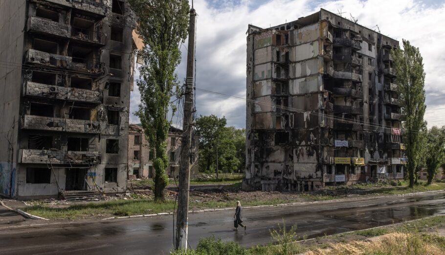 Πόλεμος στην Ουκρανία - Κίεβο © EPA/ROMAN PILIPEY