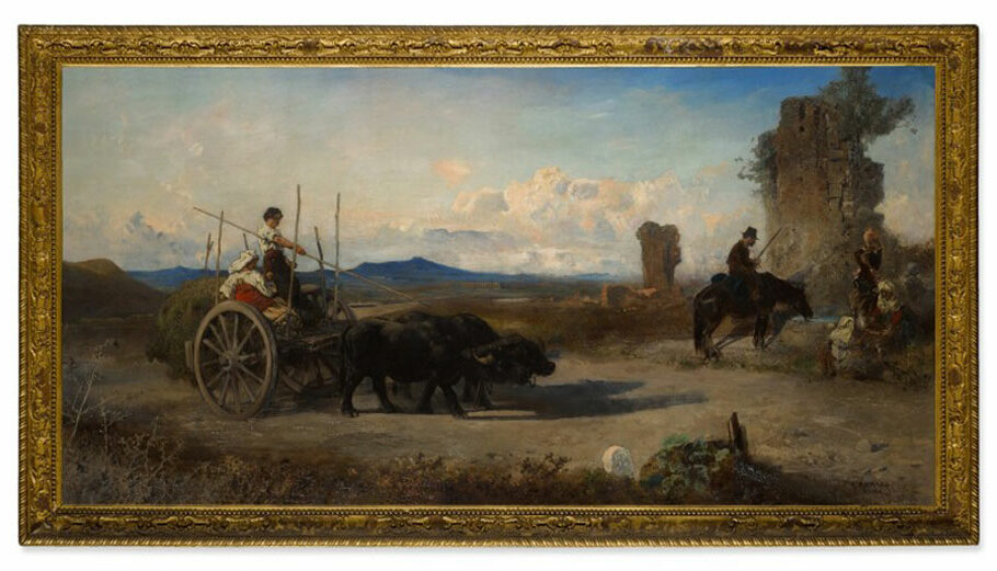 Το έργο του Anton Romako «Travellers on the Via Appia» © Sotheby's