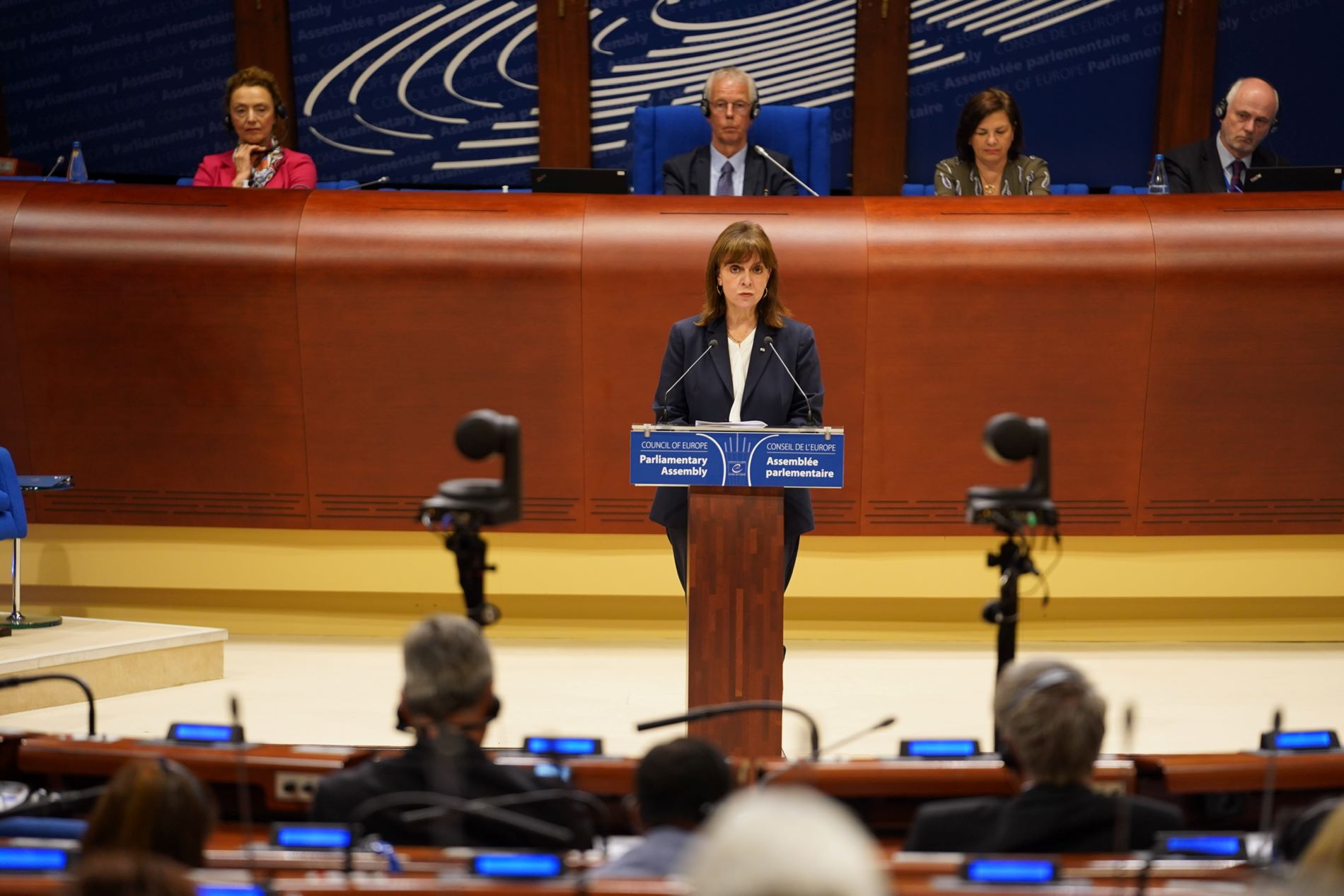 Η Κατερίνα Σακελλαροπούλου στο Συμβούλιο της Ευρώπης ©Eurokinissi